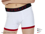 Bóxer junior liso en algodón y elastano con elástico Eyelit