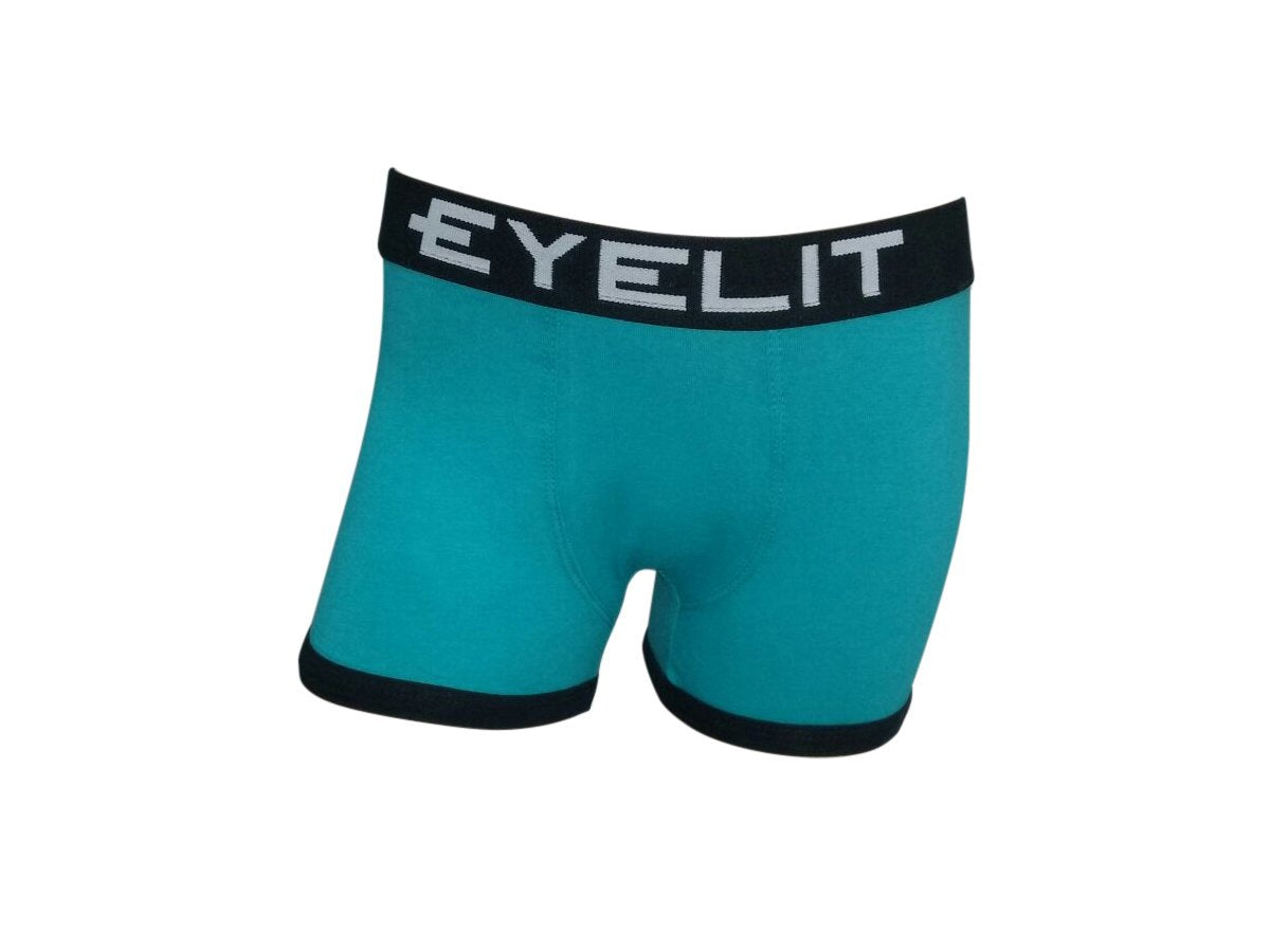 Bóxer junior liso en algodón y elastano con elástico Eyelit
