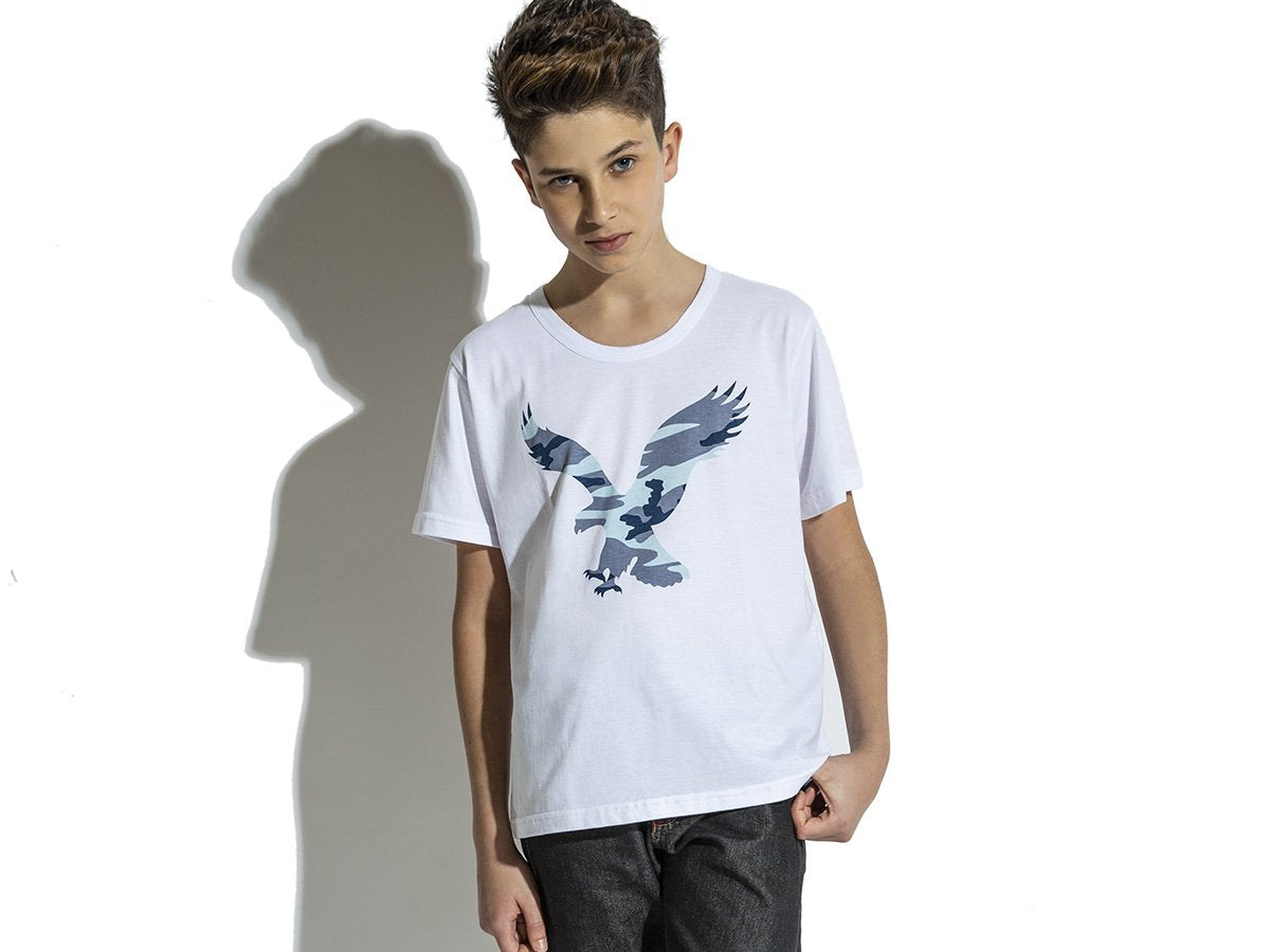 Remera junior Eyelit manga corta estampada