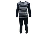 Pijama  Manga Larga  Rayado En Algodón