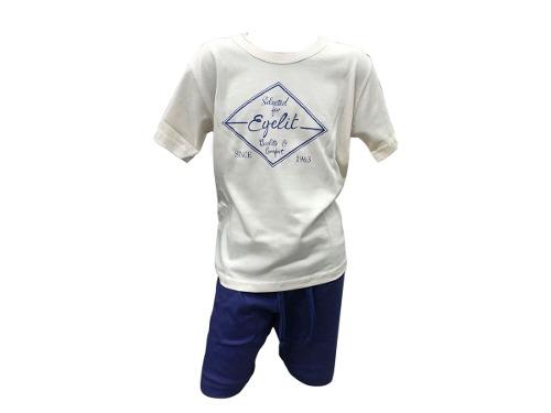 Pijama Junior Eyelit Cuello V  Casaca Estampada