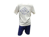 Pijama Junior Eyelit Cuello V  Casaca Estampada