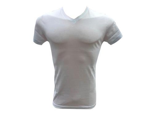 Remera Algodón Eyelit Verano Escote V