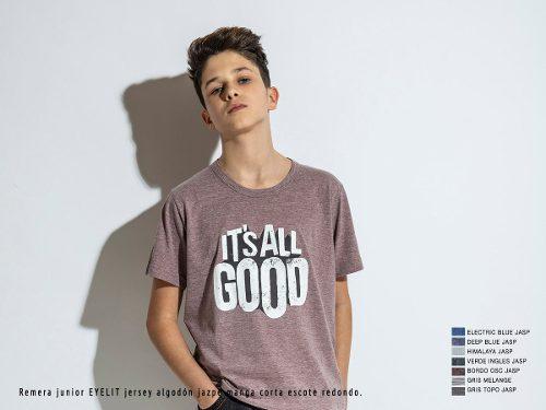 Remera Junior Eyelit Jazpe Manga corta estampada