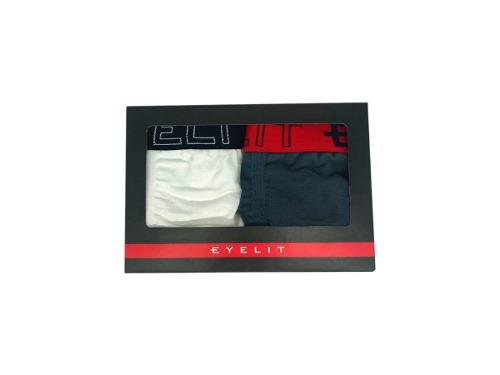 Pack X 2 Bóxer Modal Lycra Elástico Eyelit Bordado