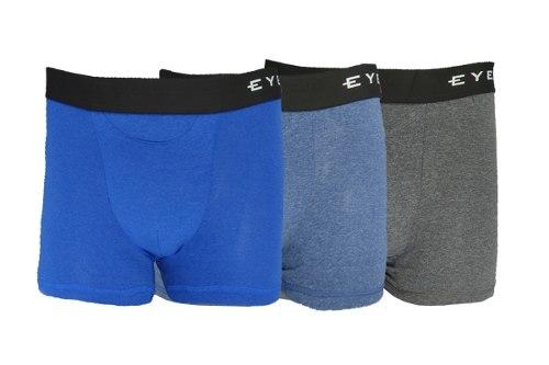 Pack X3 Bóxer Jaspeado Con Elástico A La Vista Eyelit
