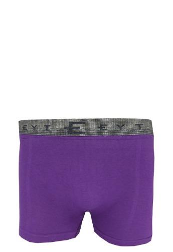 Pack X3 Bóxer Seamless Eyelit De Algodón Color Violeta