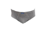 Slip Eyelit Rayado En Algodón