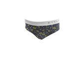 Slip Estampado En Algodón Y Elastano Con Elastico Eyelit
