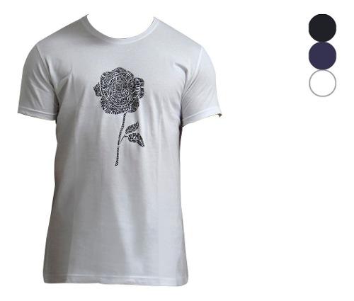 Remera Jersey Algodón Manga Corta Rosa