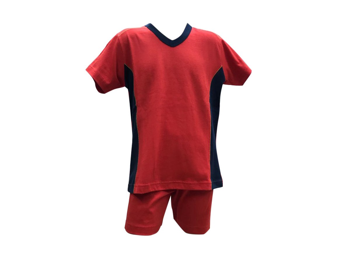 Pijama junior Eyelit manga corta en algodón