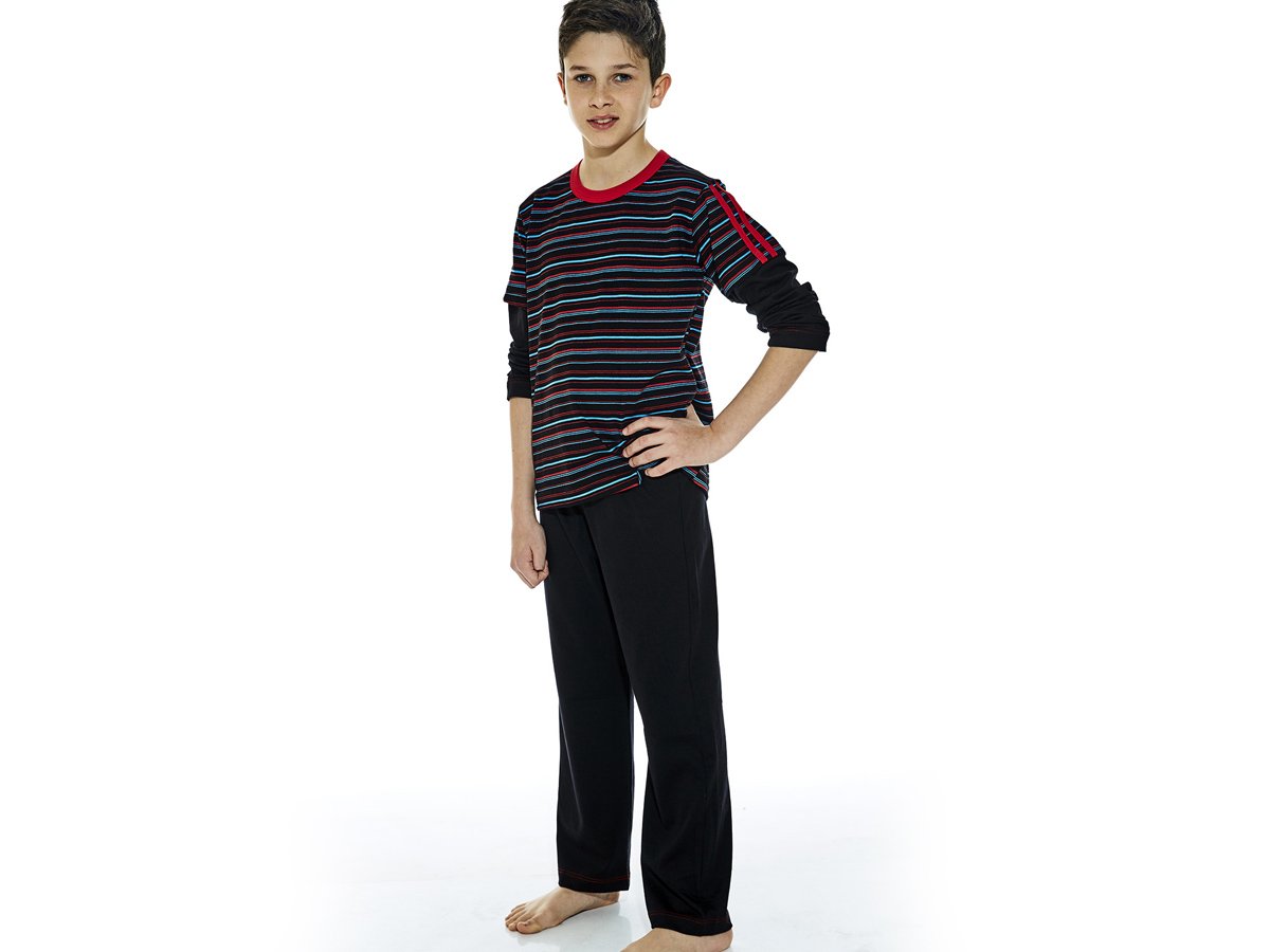 Pijama junior Eyelit manga larga en algodón