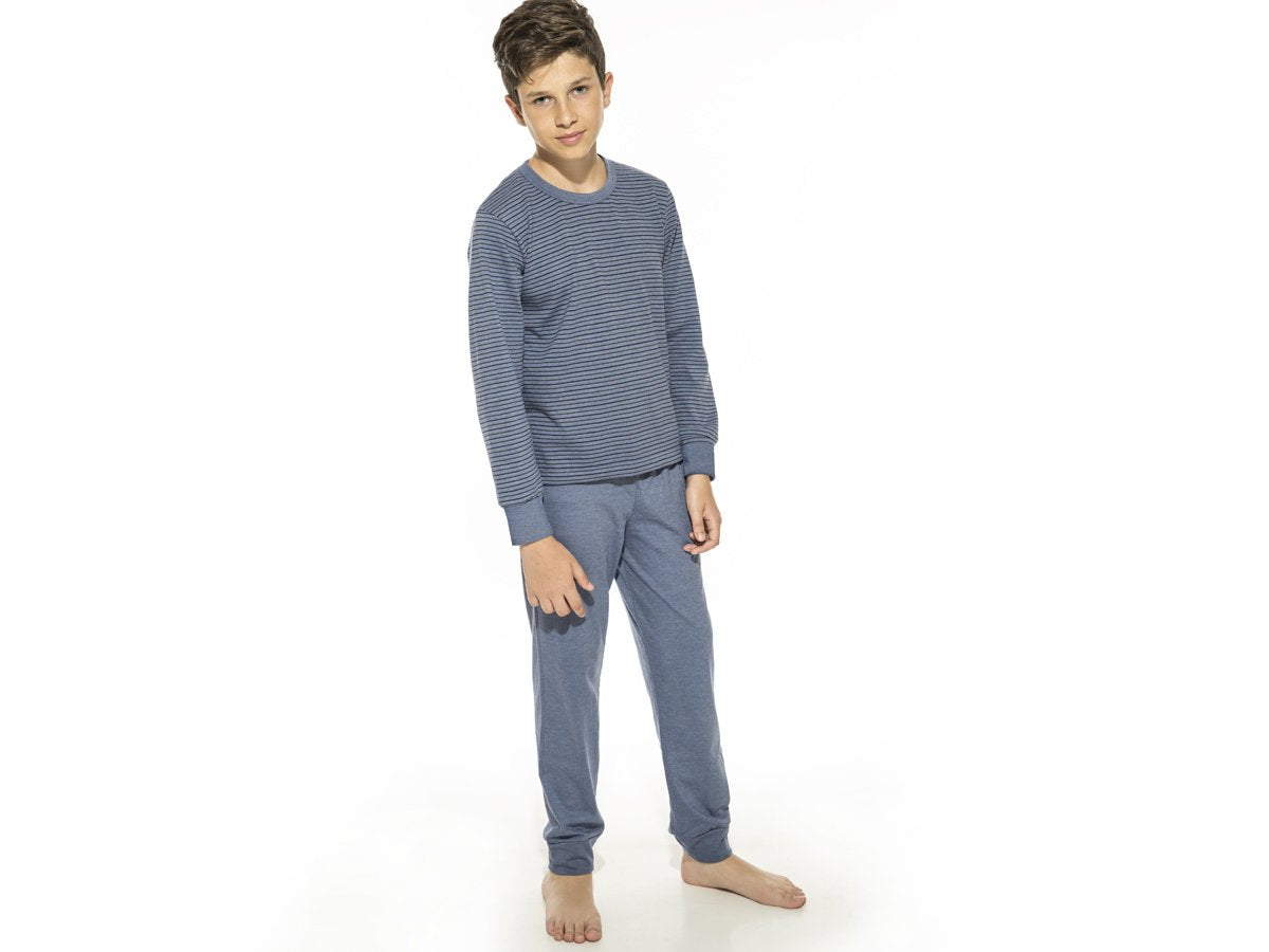 Pijama junior Eyelit manga larga casaca rayada