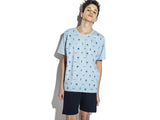 Pijama niño escote redondo delantera estampada Eyelit