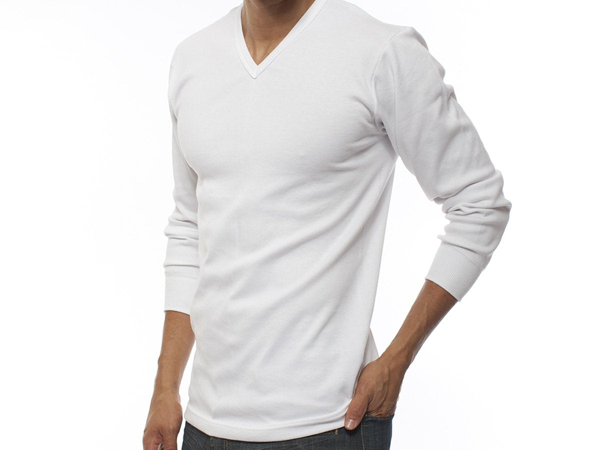 Camiseta Térmica Eyelit manga larga cuello V modal y poliester