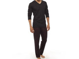 Pijama EYELIT mang/larga interlock alg, pantalon cuadrille