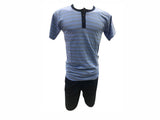 Pijama EYELIT en jersey rayado con botones