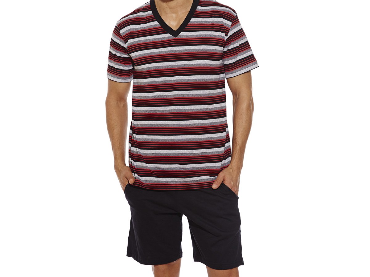 Pijama EYELIT manga corta rayado en algodón