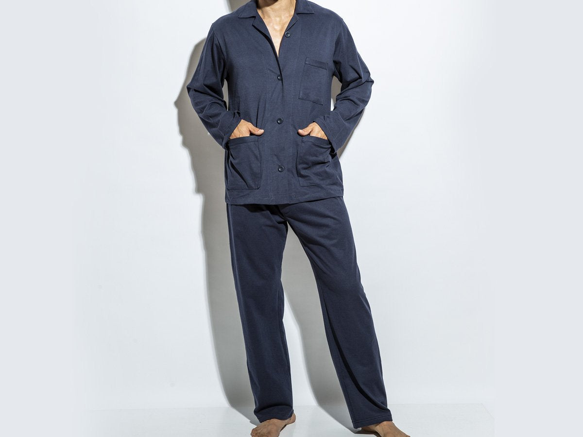 Traje Pijama Eyelit jersey esmerilado