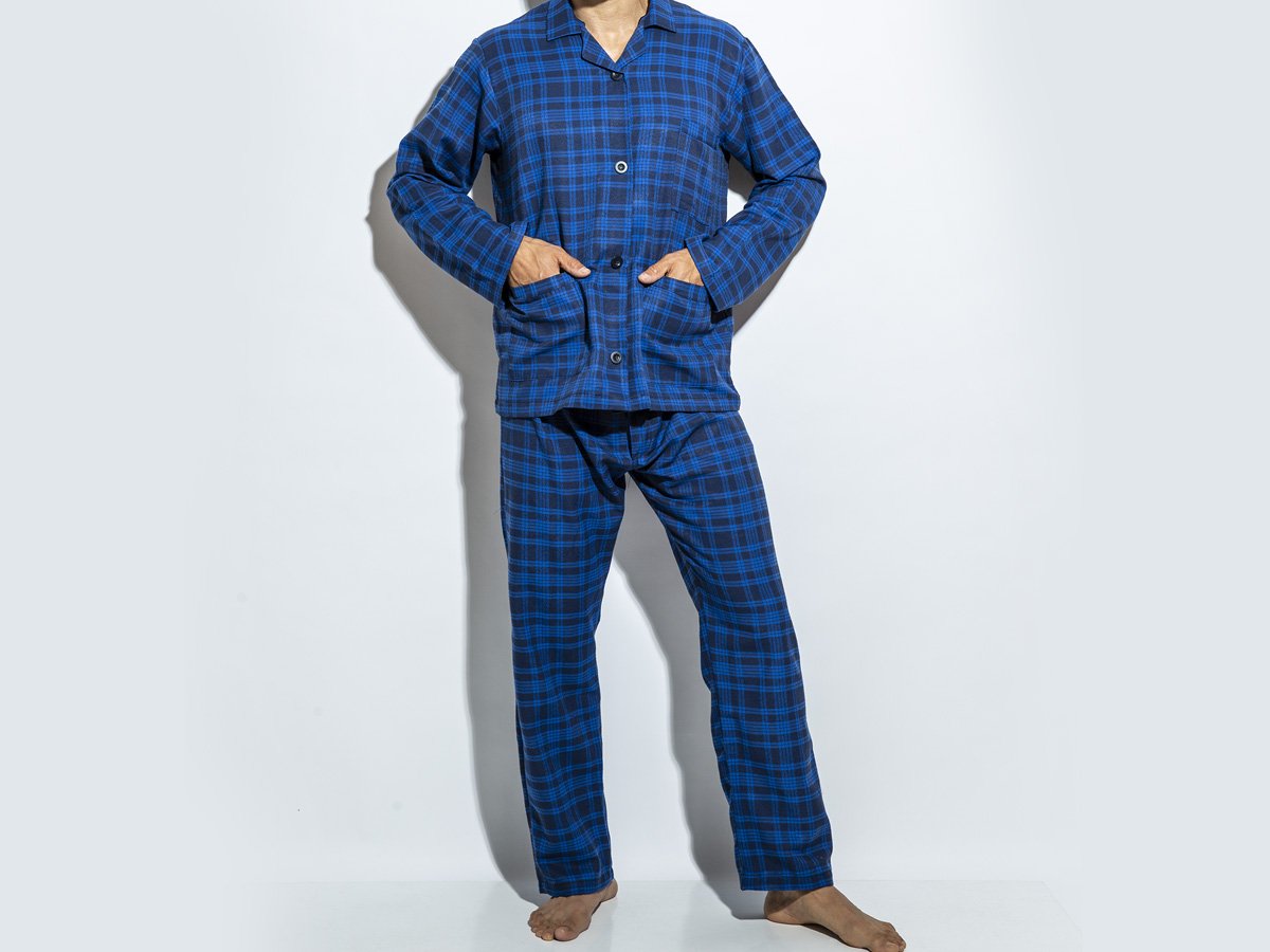 Traje pijama en viyela a cuadros Eyelit