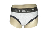 Slip junior liso en algodón y elastano con elástico Eyelit