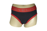 Slip junior liso en algodón y elastano con elástico Eyelit