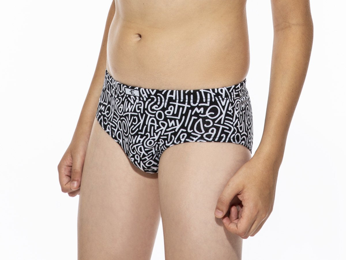 Slip Junior Eyelit Estampado En Algodón Y Elastano