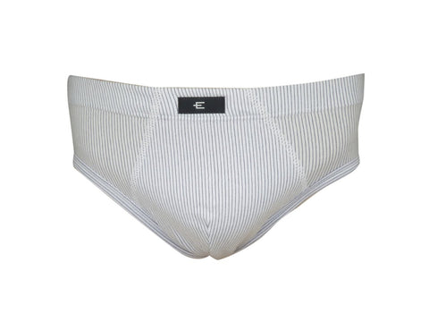 Slip Eyelit Rayado En Algodón Y Elastano Con Toalla