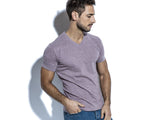 Remera Eyelit Jazpeada Manga Corta Escote V Algodón