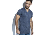 Remera Escote V Mal Tinto