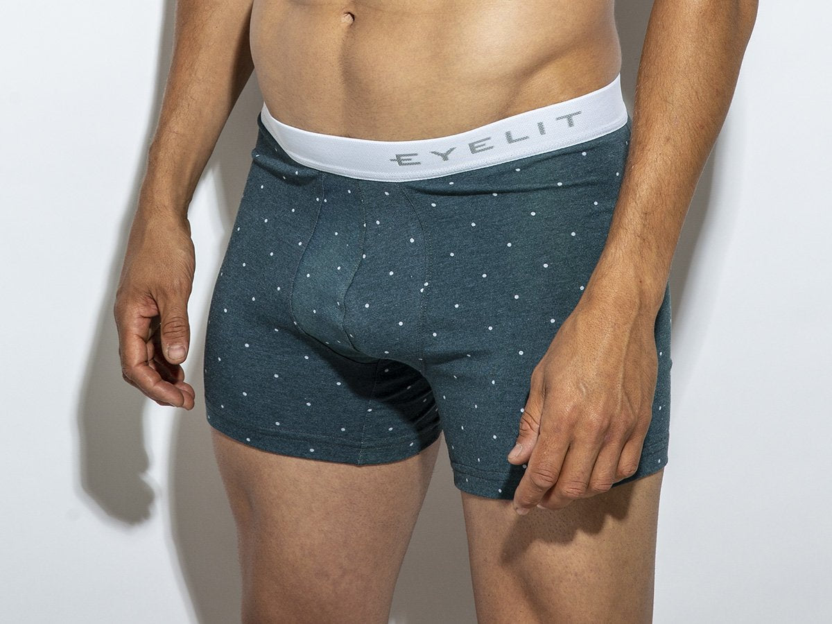 Pack X6 Bóxer Lunares Algodón y Lycra Con Elástico Eyelit