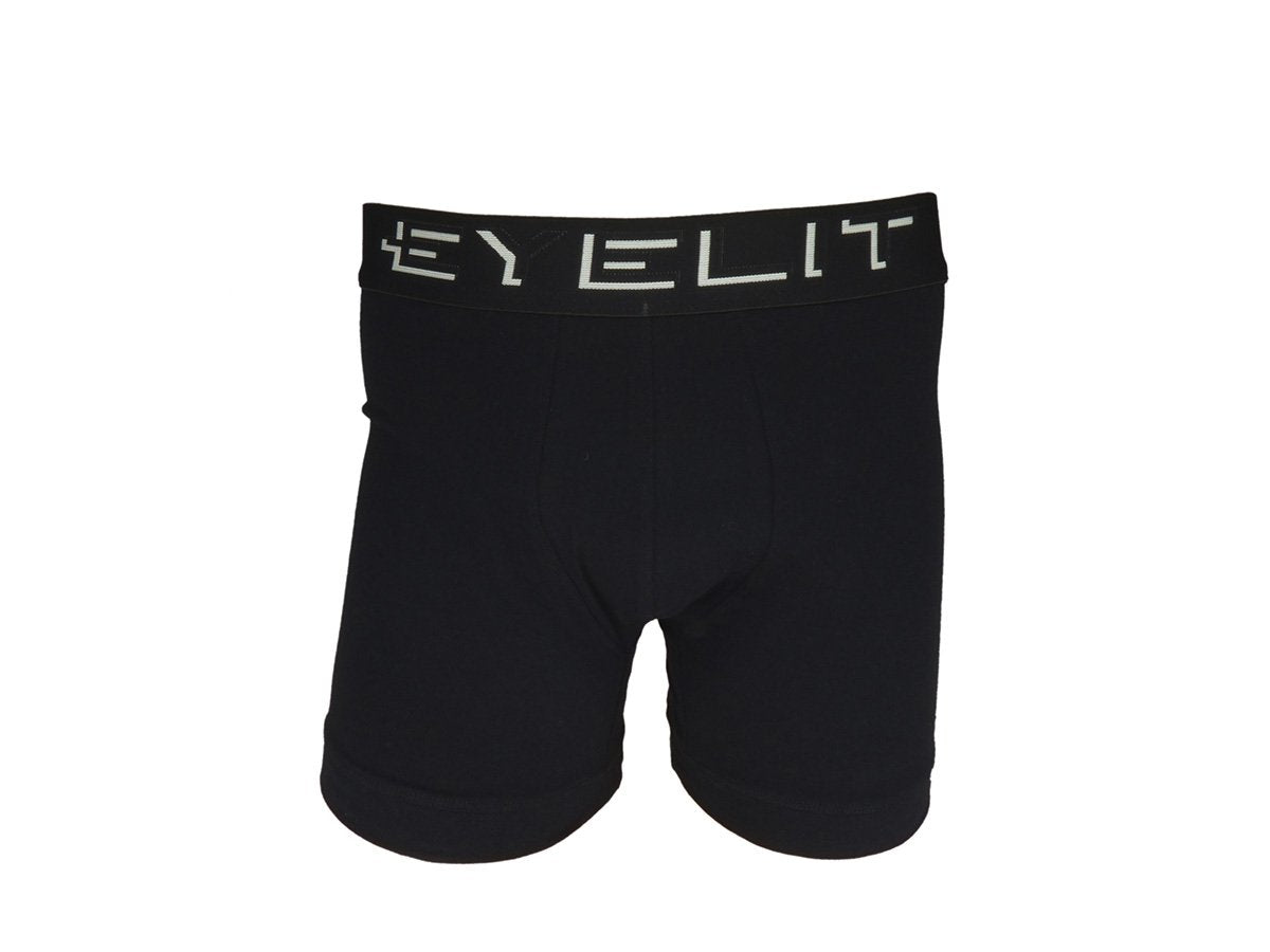 Bóxer liso en algodón y elastano con elástico Eyelit