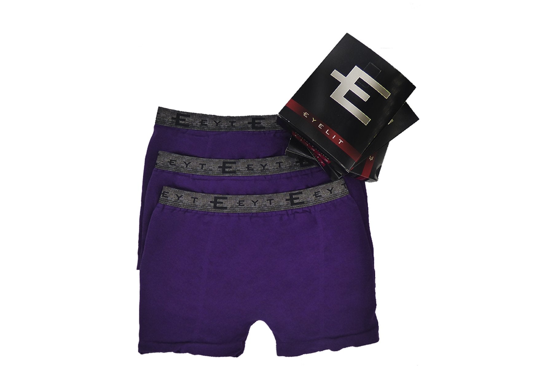 Pack X3 Bóxer Seamless Eyelit De Algodón Color Violeta